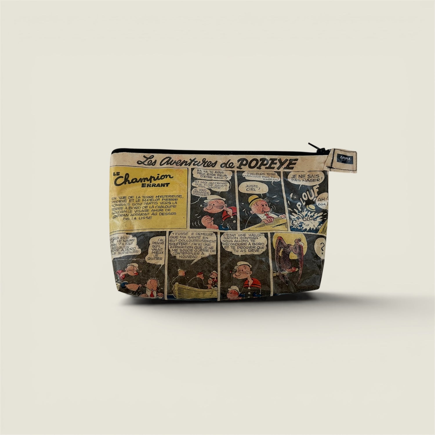 Trousse en page de magazine vintage Popeye