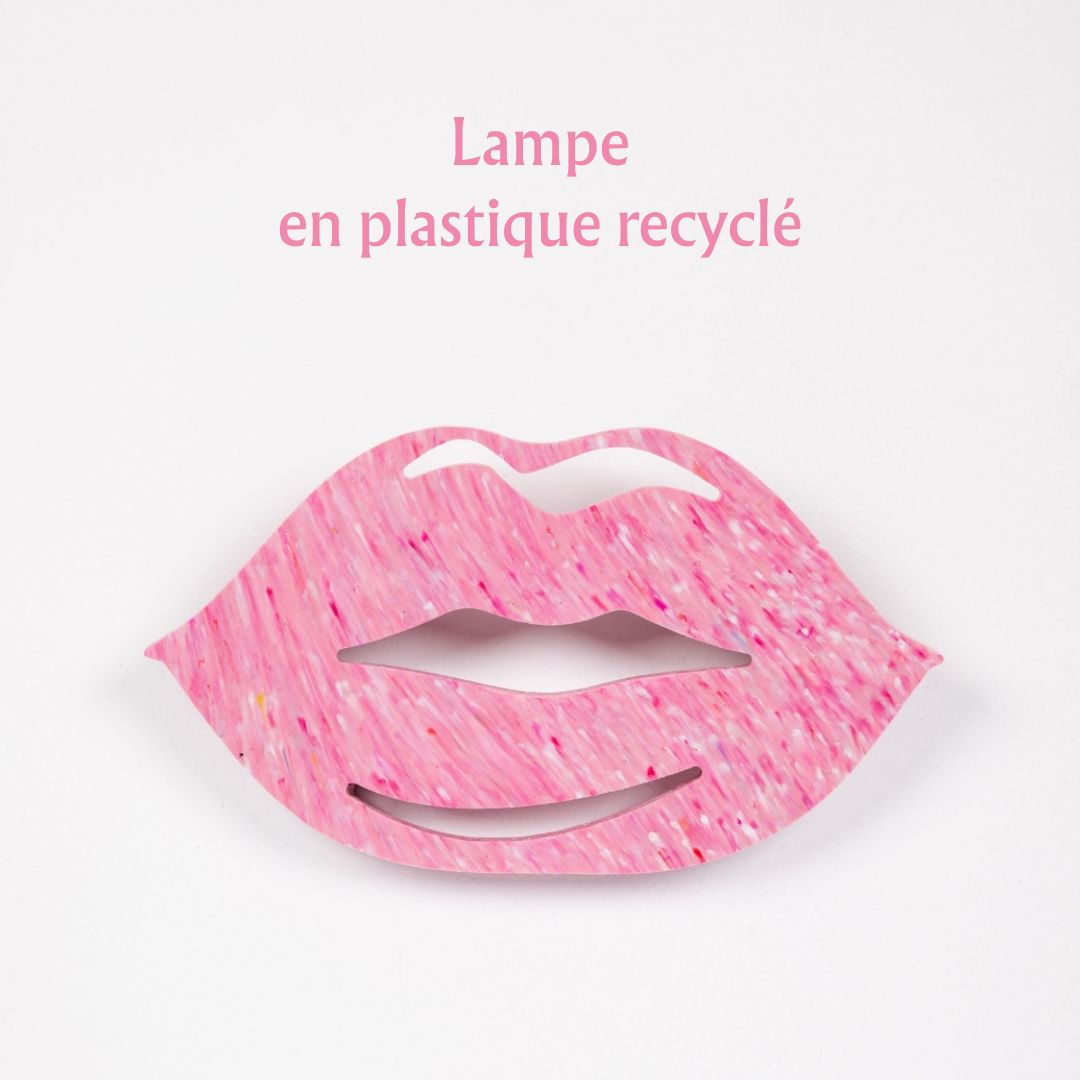 Recycled Plastic Lips Wall Lamp