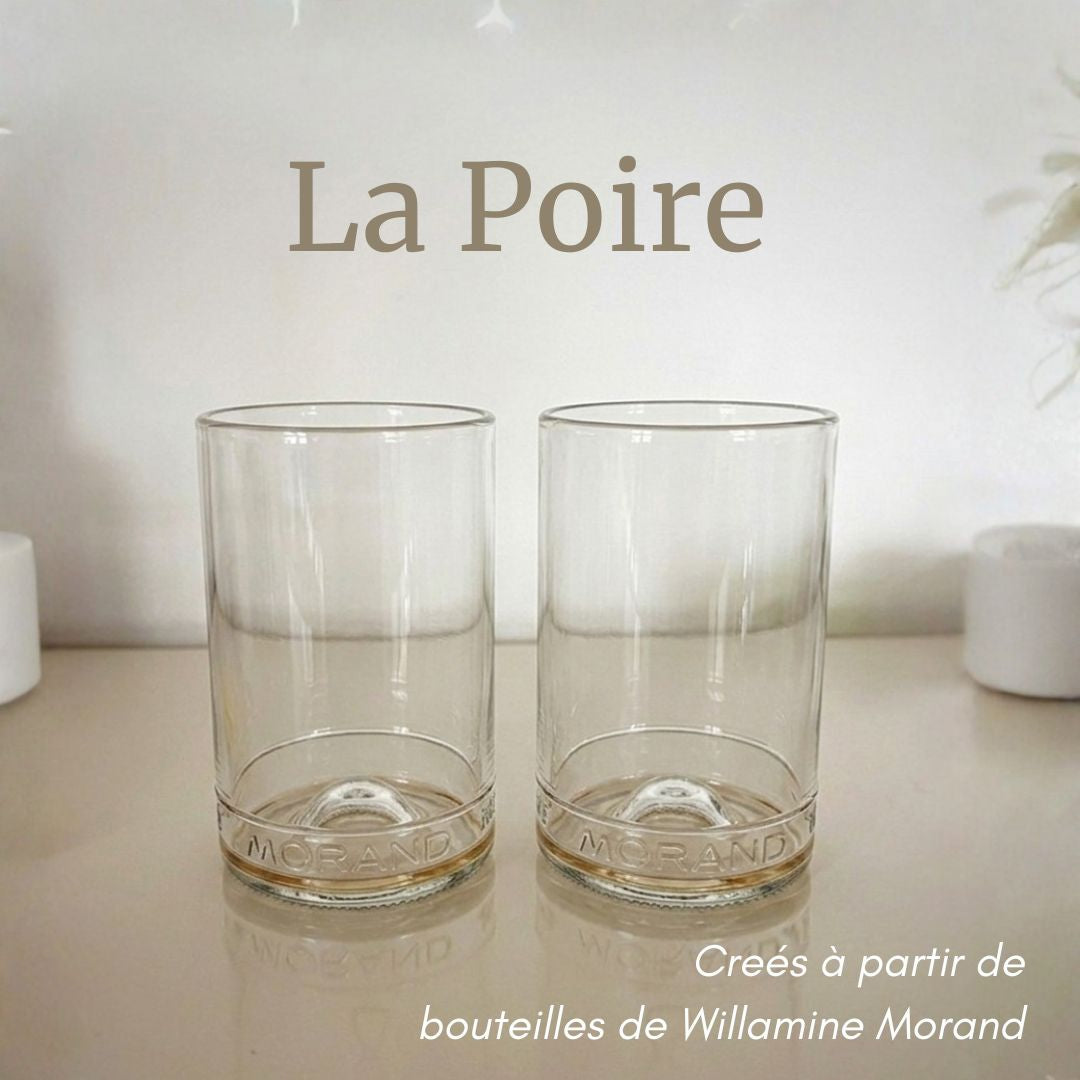 La Poire - 2er-Set recycelten Gläsern